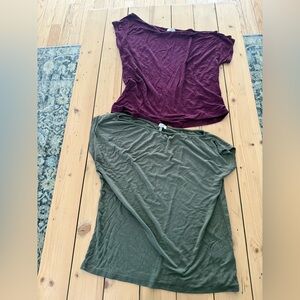 Pair of Tobi off the shoulder t shirts Size S